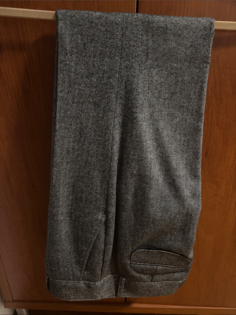 Banana Republic Gray Herringbone Dress Pants